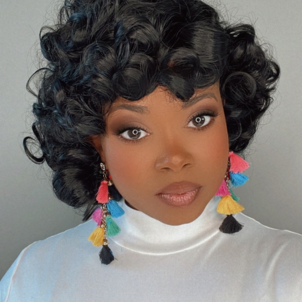 Trendsetters’ Rainbow”Dangle Earrings - Picture 9 of 9